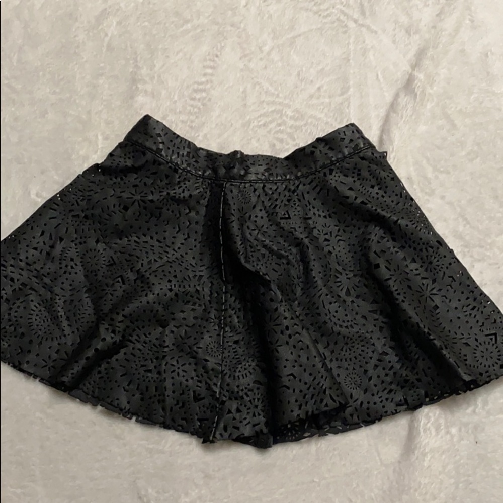 Girls leather skirt